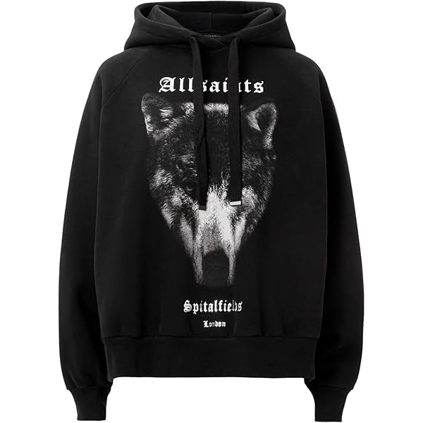 AllSaints Women's Dawn Talon Hoody - Signature Biker Style Sweatshirt