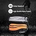 Enkeeo Top Tube Bicycle Bag Bike Pouch 5.5 inch Mobile Phone Screen Touch Holder Water Resistant with 2-Side Pockets, Sealed Zipper, Nylon Fabric for Outdoor Cycling (Black/Orange)