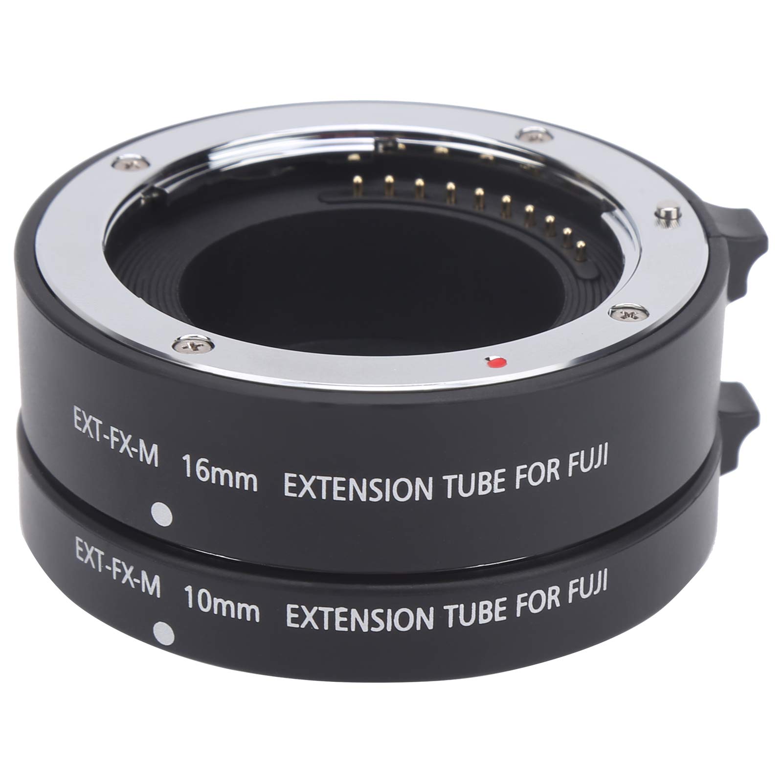 VBESTLIFE Metal Macro Extension Tube, 10mm 16mm Macro Autofocus Close‑Up Extension Tube Adapter for Fuji X Mount, for Close‑up Macro Photography