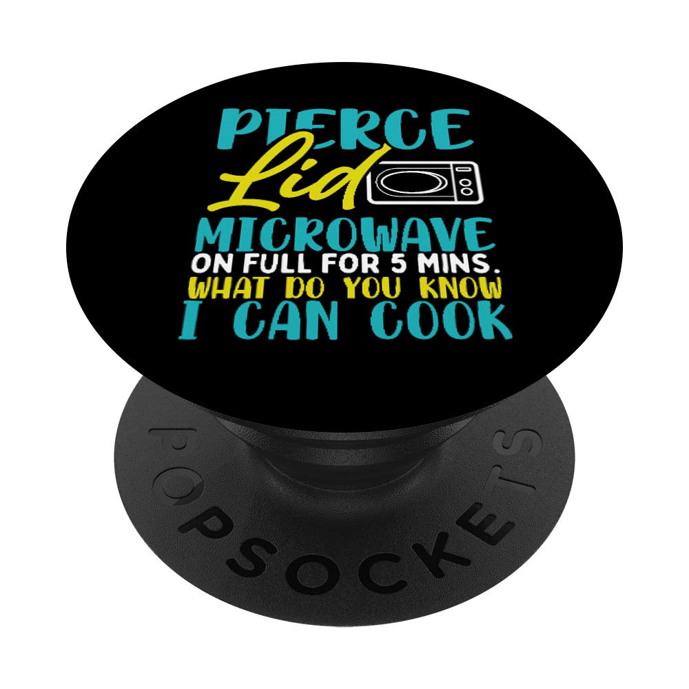 Bakeaholic Baker Gift Cooker Pierce Lid Microwave I Can Cook PopSockets Grip and Stand for Phones and Tablets