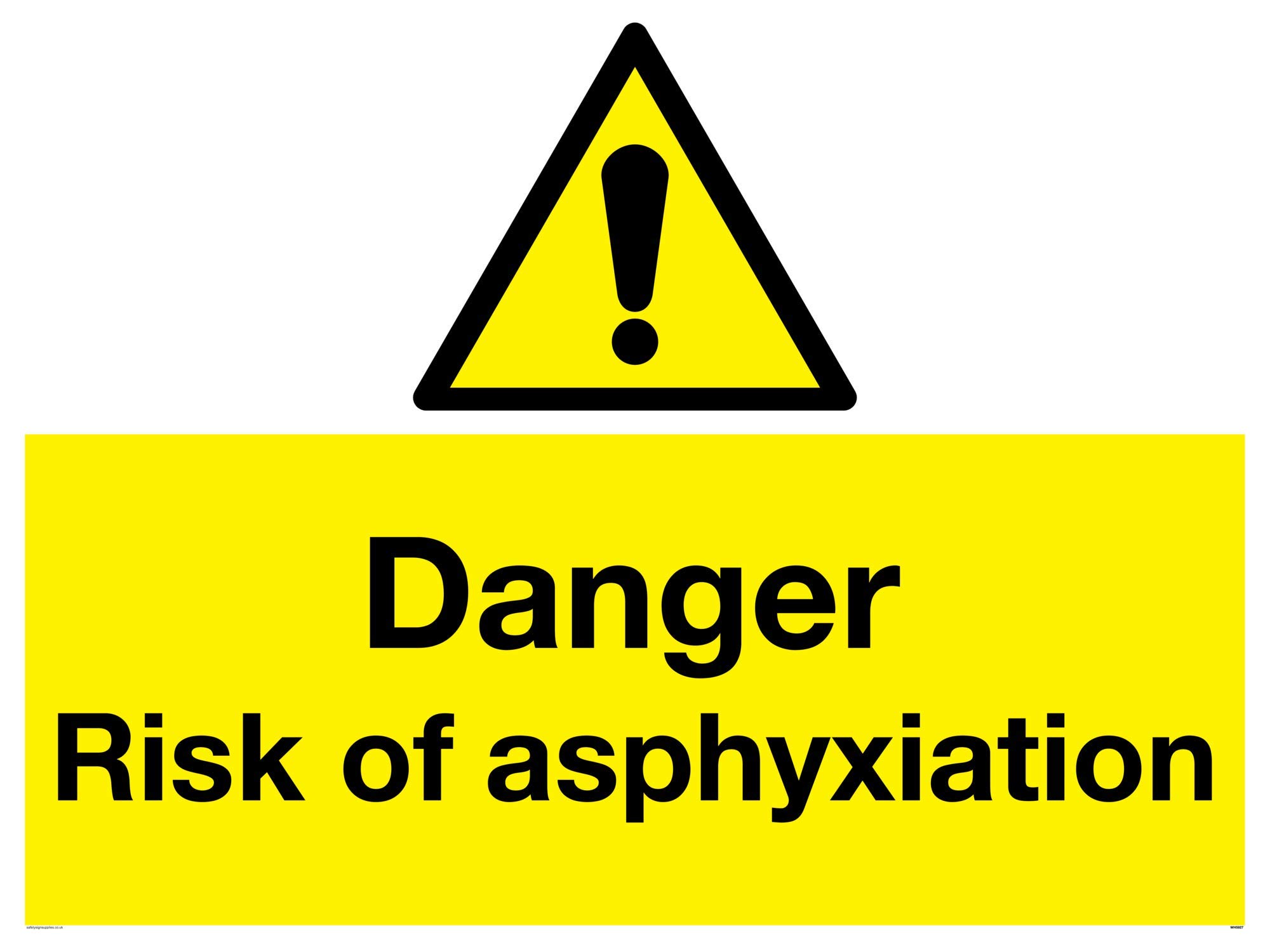 Danger risk of asphyxiation