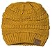 Gravity Threads Thick Knit Soft Stretch Beanie Cap, Mustard
