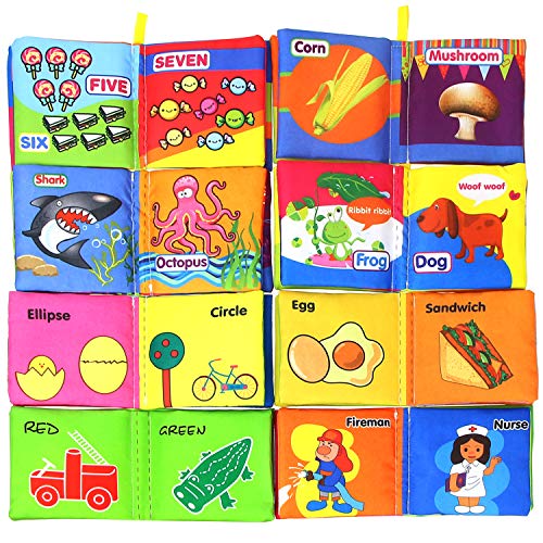 Coolplay Baby First Nontoxic Soft Cloth Book Set, Infants Crinkly Books Early Learning Toys for Todd - //coolthings.us