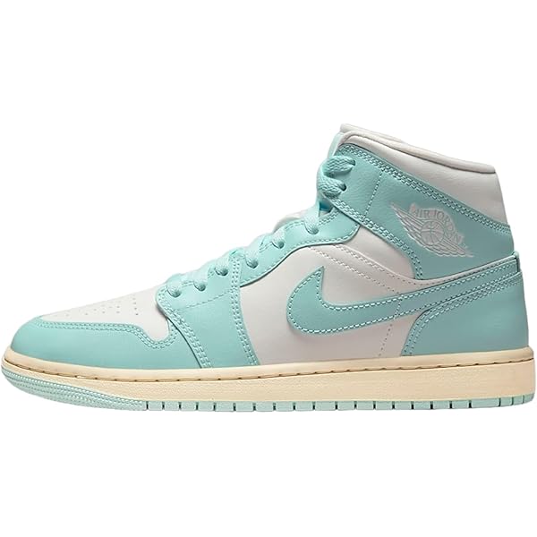 Jordan Nike Air 1 Mid SE Womens Shoes, Muslin/Celestial Gold