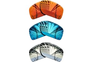 Polarized Lenses Replacement for Spy Optic Logan Sunglasses - Silver Titanium+Blue+Fire Red