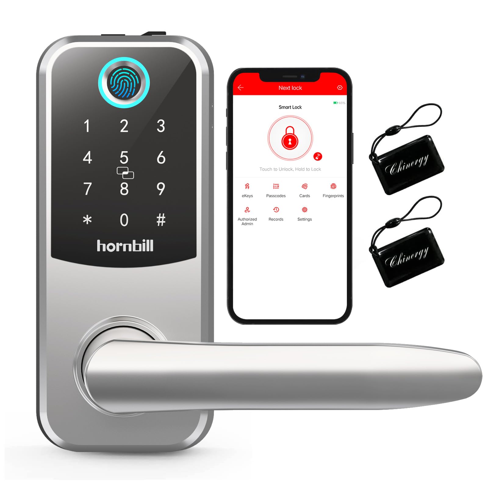 Fingerprint Bluetooth Front Door Locks with