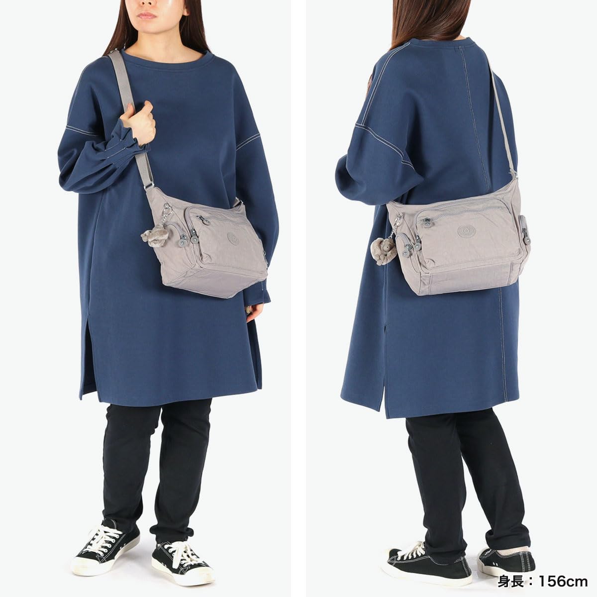 Kipling GABBIE S Kleine Umhängetasche, Black Noir (Schwarz)