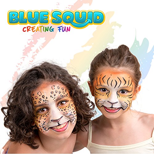 Купить Blue Squid Face Paint Kit Professional Best Quality Painting for Kids & Adults Water