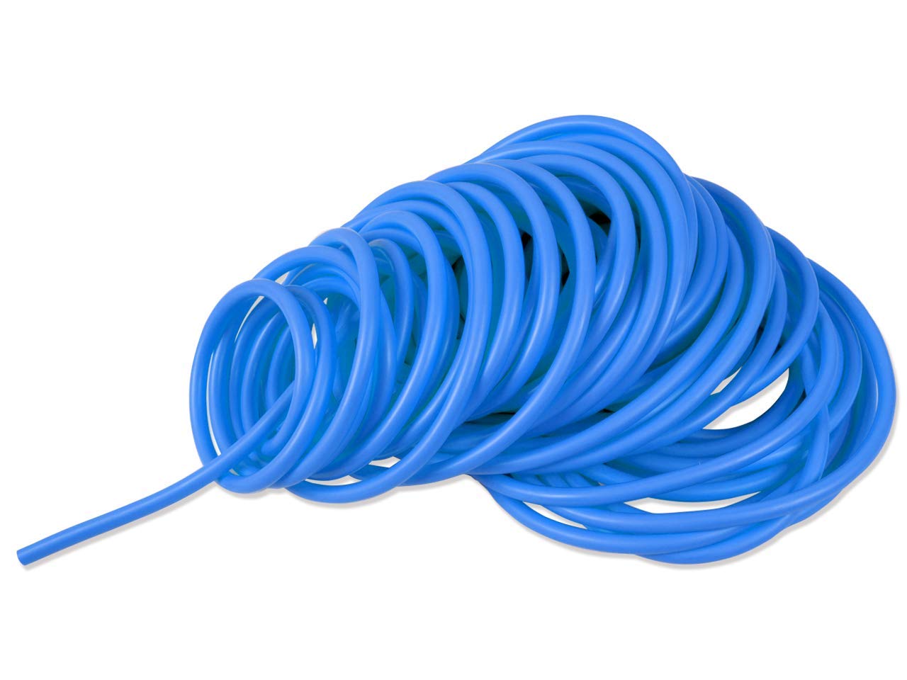 Gima - Elastic Resistance Latex Tube, Skein, Length 25 m, Thickness 3 mm, Heavy Resistance Level, Blue Colour.