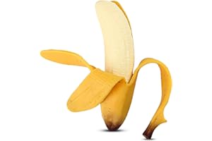 VAULTED SKULLS & CO Realistic Banana Prop | Fake Banana | Artificial Banana | Banana Fruit Replica | Banana Decor | Squishy | 7" (Banana)