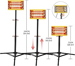2000W Infrared Curing Lamp with Timer & Stand