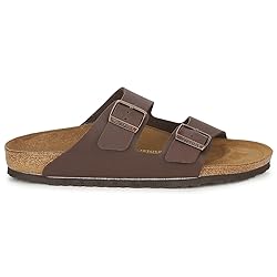 Birkenstock Men's Mules Sandals, Dark Brown, 8 Narrow