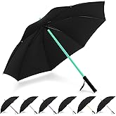 BESTKEE Lightsaber Umbrella LED Light up Golf Umbrellas with 7 Color Changing On The Shaft/Built in Torch at Bottom,Birthday/Christmas Gifts for Men/Women/Kids