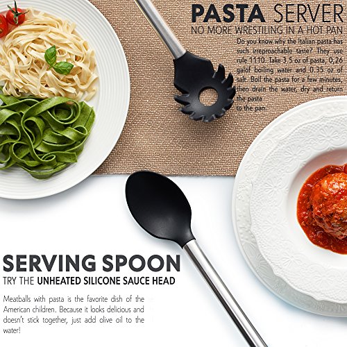 Kitchen Utensil Set 8 Piece NonStick Cooking Utensils & Spatulas