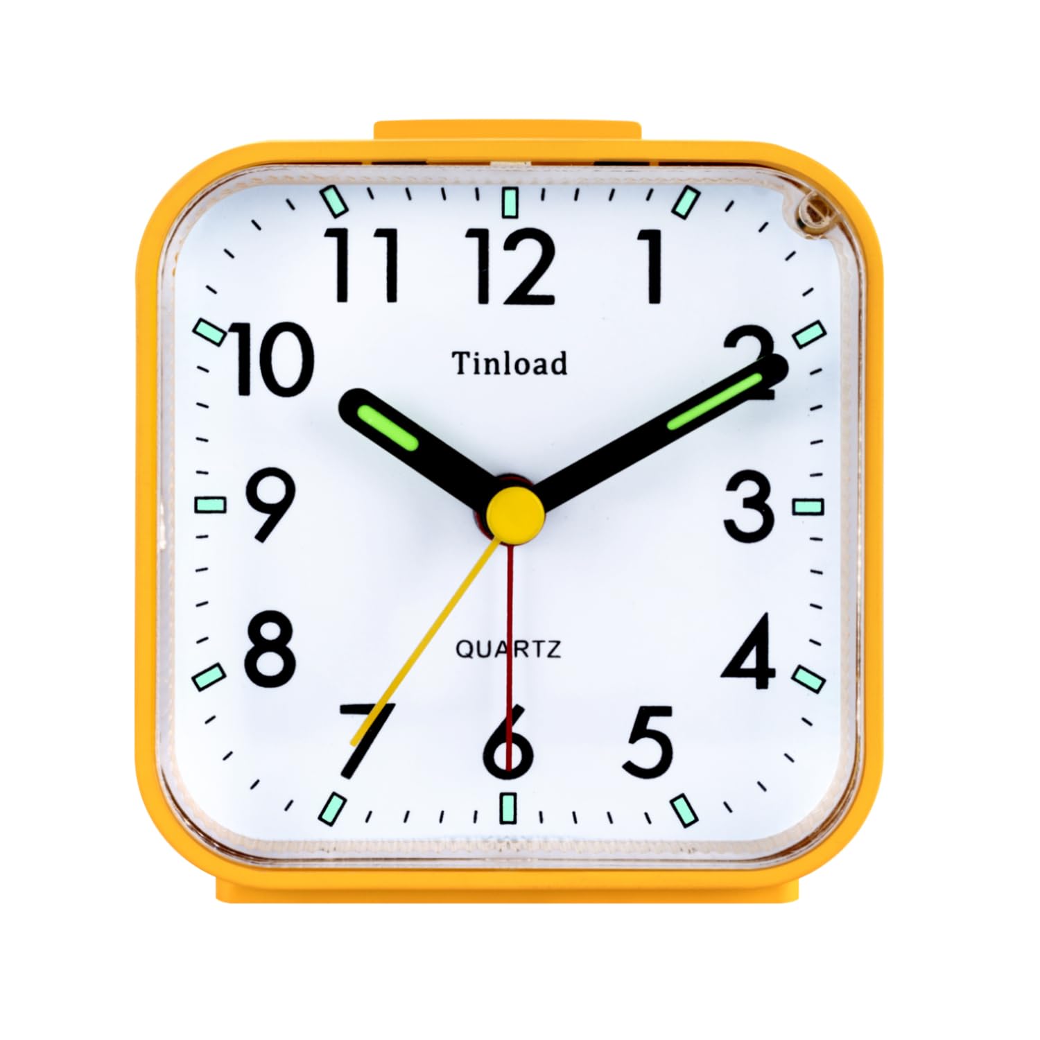 Photo 1 of Tinload Small Battery Operated Analog Travel Alarm Clock Silent Non Ticking,Gentle Wake, Ascending Beep Sounds, Snooze,Lighted on Demand,Easy Set