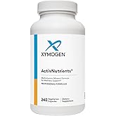 XYMOGEN ActivNutrients with Iron and Copper - Multivitamin Multimineral for Wellness, Immune, Energy and Mood Support - Chelated Minerals + Active B Vitamins with Folate (240 Capsules)
