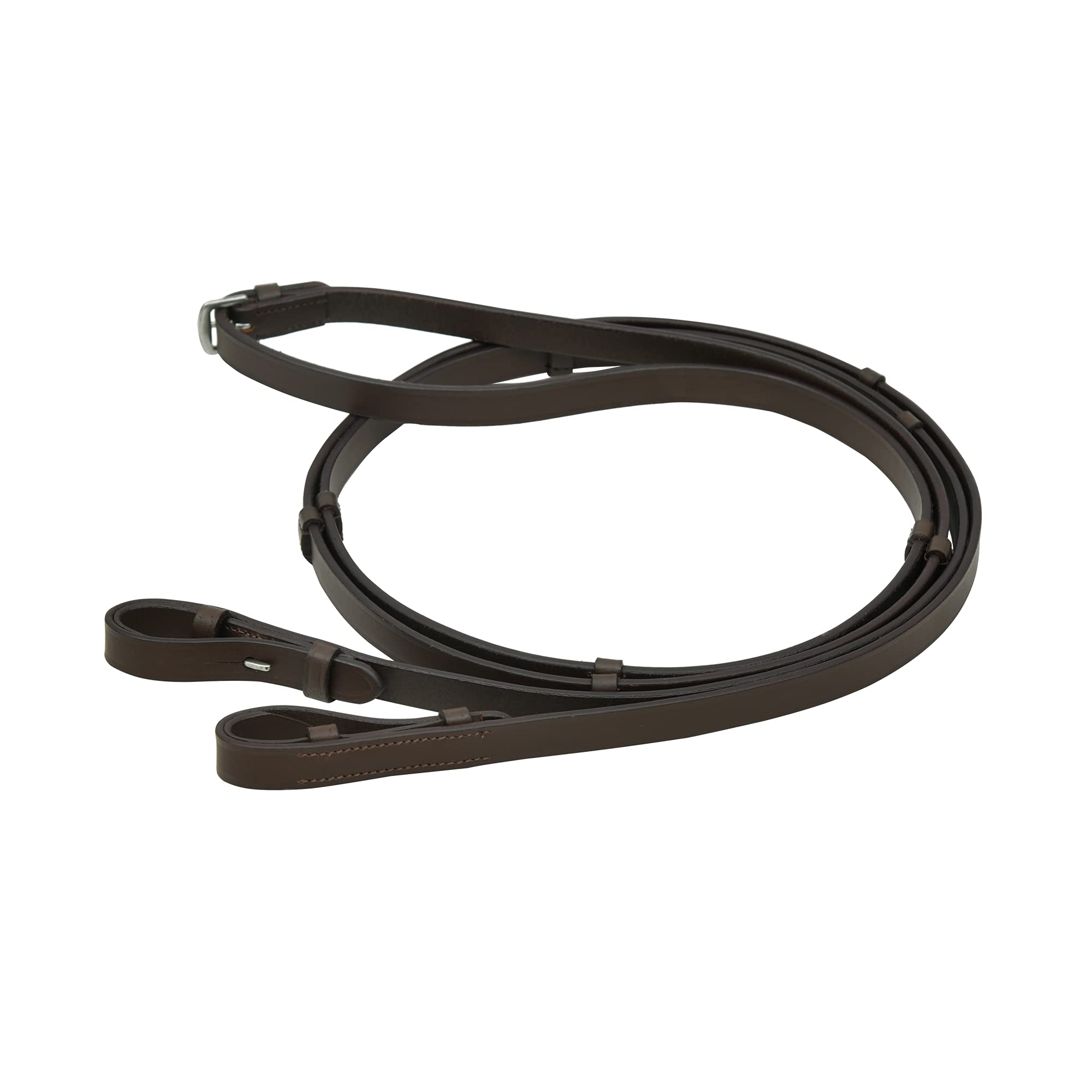 SIE Leather reins with stoppers (Brown, Mini)