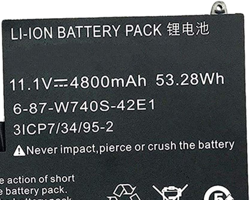 amsahr 11.1 V 53.28 W 4800 mAh Replacement Battery for Clevo W740SU/Schenker S413 Series - Image 4
