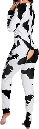 Amazon.com: PVCS Pijama de una sola pieza para mujer, sexy, con botones en  la parte delantera y funcional, con solapa abotonada, enterizo de manga  larga : Ropa, Zapatos y Joyería