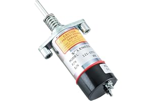 KD KISONIED 125-5773 Fuel Shut Off Solenoid 8C-9986 1255773 SOL22103 for Caterpillar Engine SR4 3204 3304 3304B 3306 3306B 3306C 3406C 3406B 3306B HT400-2 Terminals 12VDC