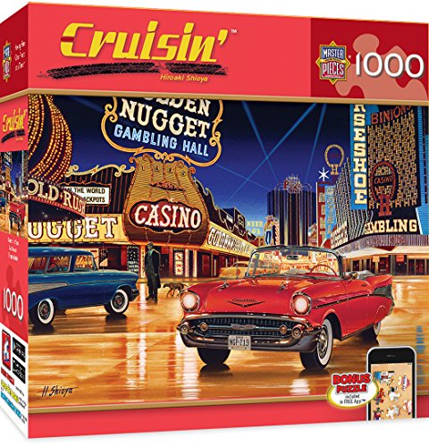 MasterPieces Cruisin' Gamblin' Man - Chevy Convertible 1000 Piece Jigsaw Puzzle by Hiroaki Shioya