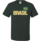 Go All Out Adult Team Brasil Brazil Flag Pride T-Shirt