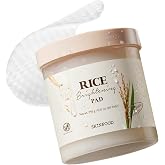 SKINFOOD Rice Brightening Toner Pad, Korean Skincare Face Toner Pads with 48 Hours Fermented Rice Water for Glow Glass Skin, Hydrating, 100% Cotton Pad, Vegan, 8.81 oz(60 Pads)