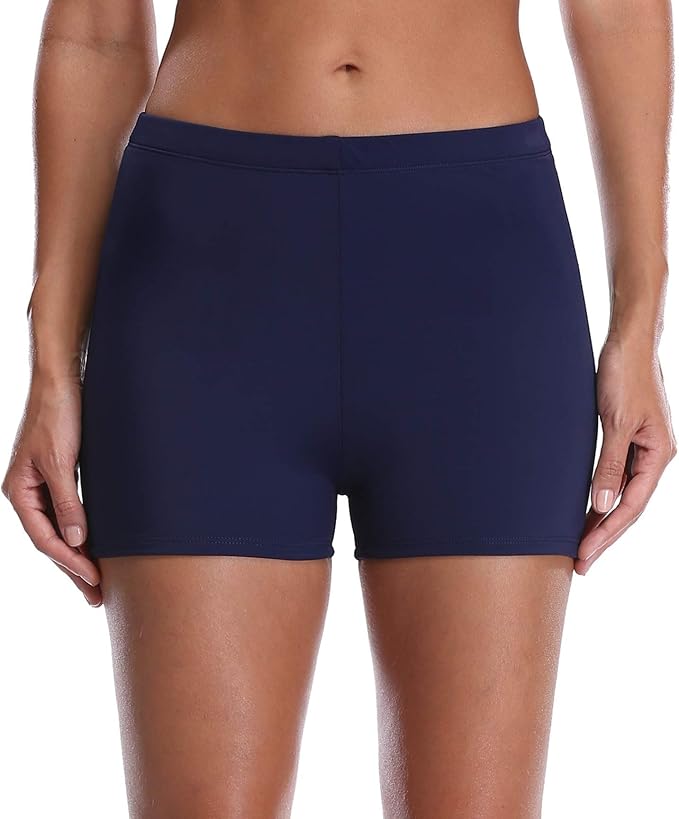 high waist boy short swim