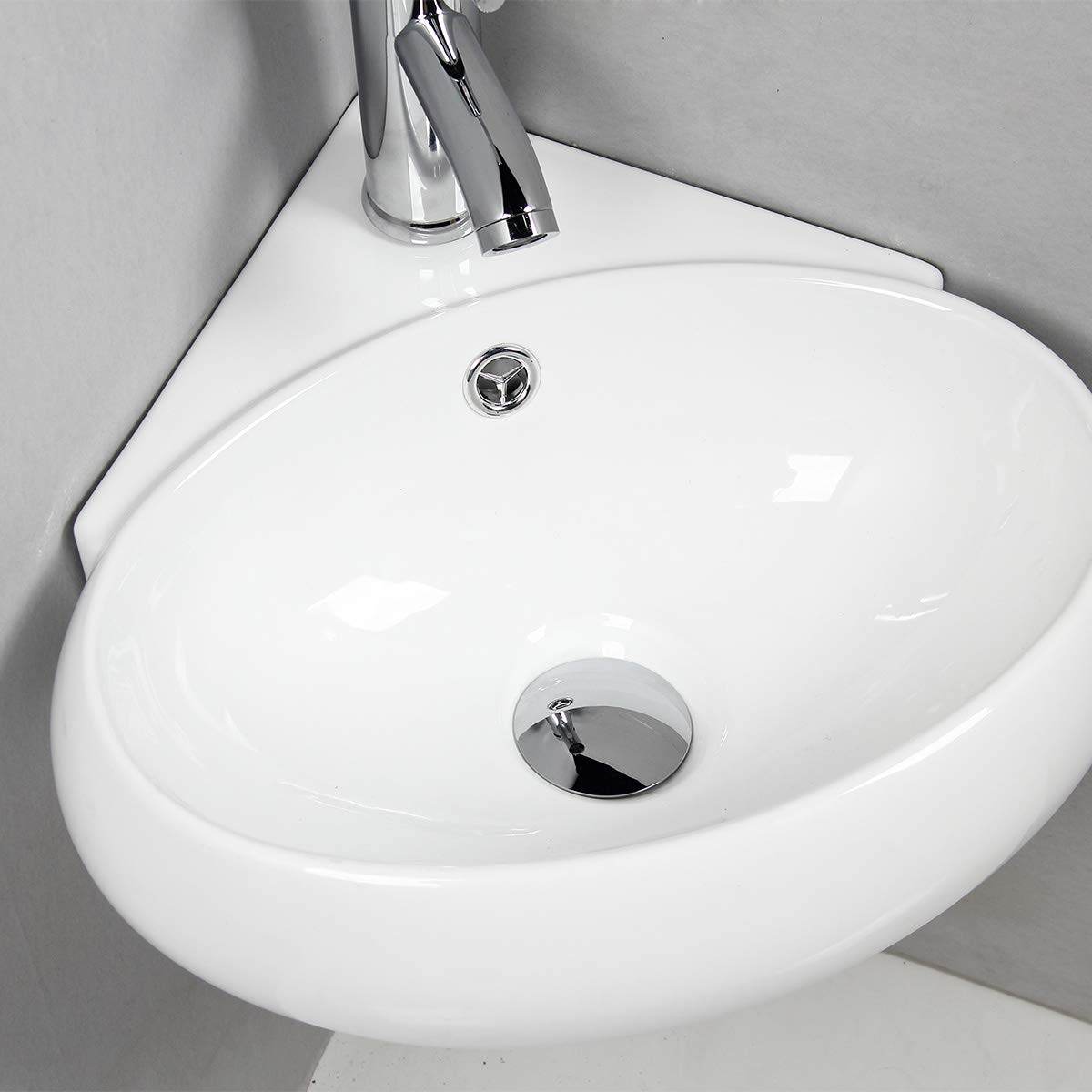 Lavabos de montaje en pared Gimify Lavabo Pequeño de Pared Compacto