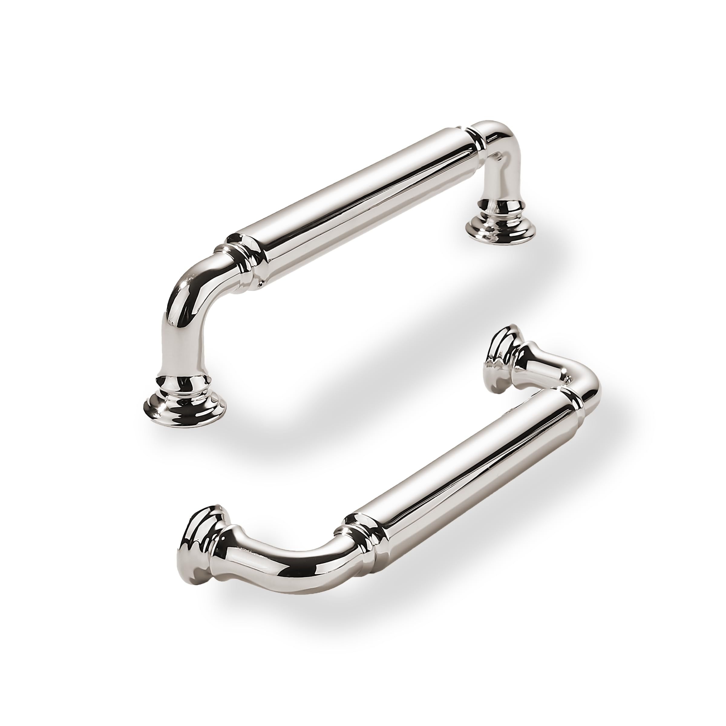 Photo 1 of khtumeware 10-Pack Polished Nickel Heavy-Duty Solid Cabinet Pulls, 4 Inch (102mm) Hole Center, Drawer Pulls, Cabinet Hardware, Suitable for Kitchen Cabinets, Bathrooms and Dressers