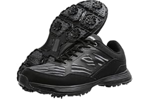 THESTRON Men Golf Shoes Mesh Breathable Breathable Golf Walking Sport Sneakers 7 Spikes Golf Trainers …