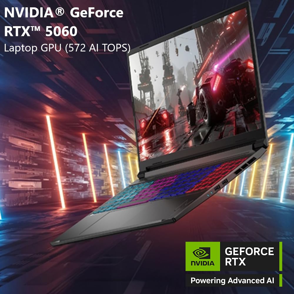 Acer Nitro V 16S AI Gaming Laptop | AMD Ryzen 7 260 Processor | NVIDIA GeForce RTX 5060 Laptop GPU (572 AI Tops) | 16