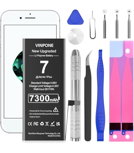 Battery for iPhone 6, [2025 New Upgraded] 7200mAh High