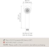 KES Kitchen Tap Spray Head Replacement Pull Out Faucet Head 2 Function Polished view 2