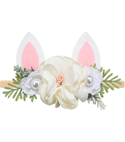 Diadema De Orejas De Conejo – Set De 2 Unidades En Blanco Y Rosa – Complemento Suave Y Flexible Para Pascua, Cosplay, Fiestas Y Regalos