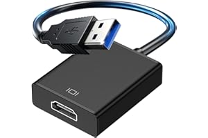 USB to HDMI Adapter, USB 3.0/2.0 to HDMI Cable Multi-Display Video Converter,Compatible with Windows 7/8/10/11, MacOS Desktop
