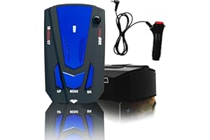 WATUTU Driving Aids, New Radar Detectors with Long Range Detection, Mute Memory, Led Display, City/Highway Mode, Ideal Gifts for Cars (Blue)