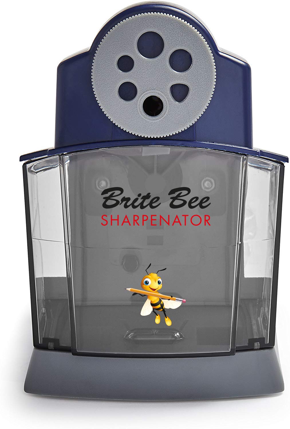 Sharpenator – Heavy Duty Classroom Electric Pencil Sharpener for Teachers & Students – Quiet Motor, Auto Stop, Large Bin, Helical Blade – Sharpens All Pencil Types
