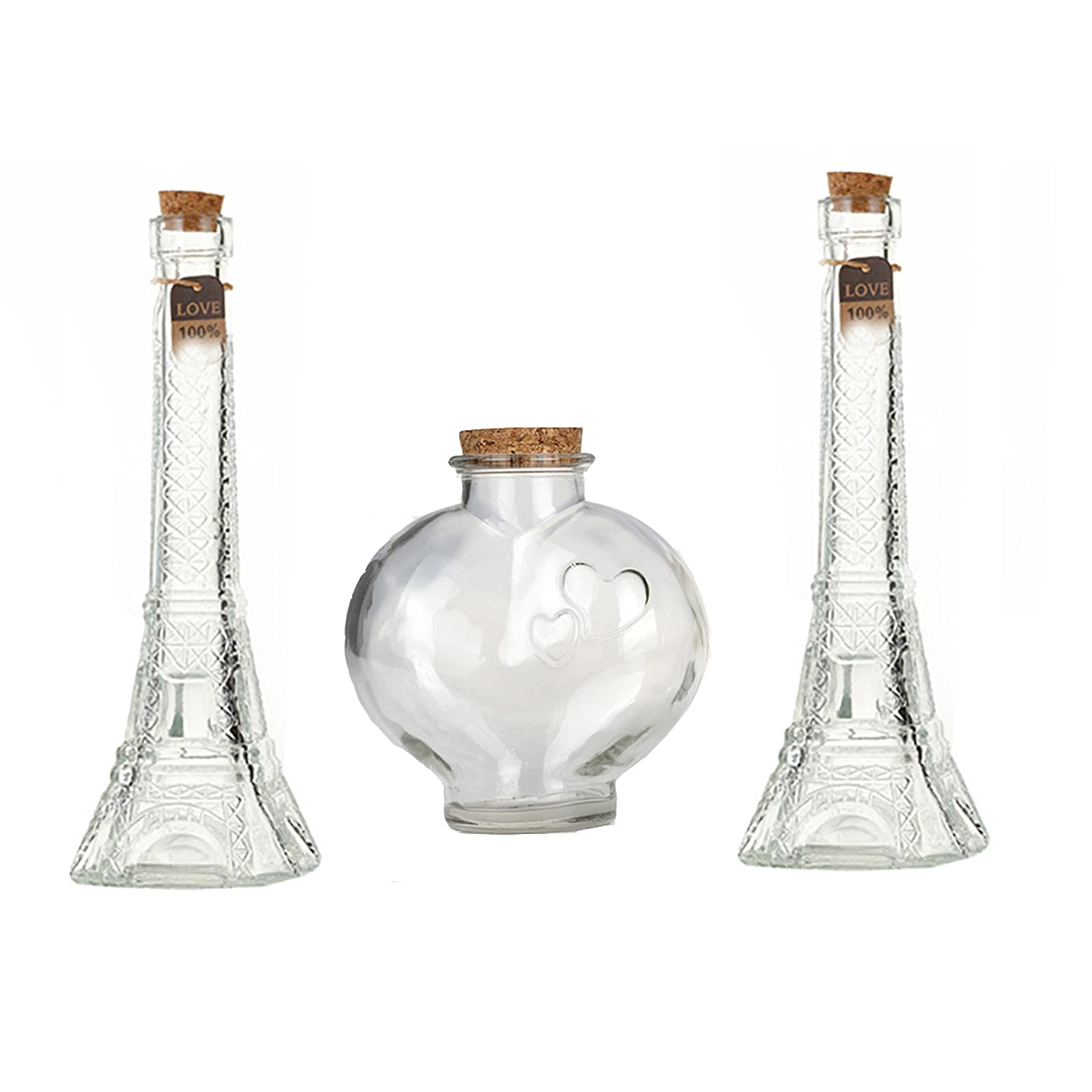 CHENGXINWENHUA Unity Sand Ceremony Set handmade Decorative Jars(2 lb)