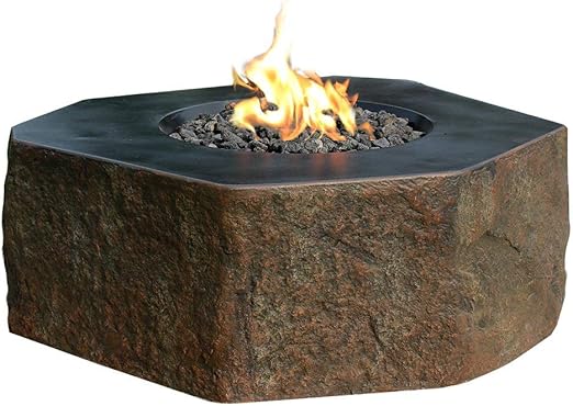 Elementi Columbia Table A Feu En Beton Moule Au Propane Pour