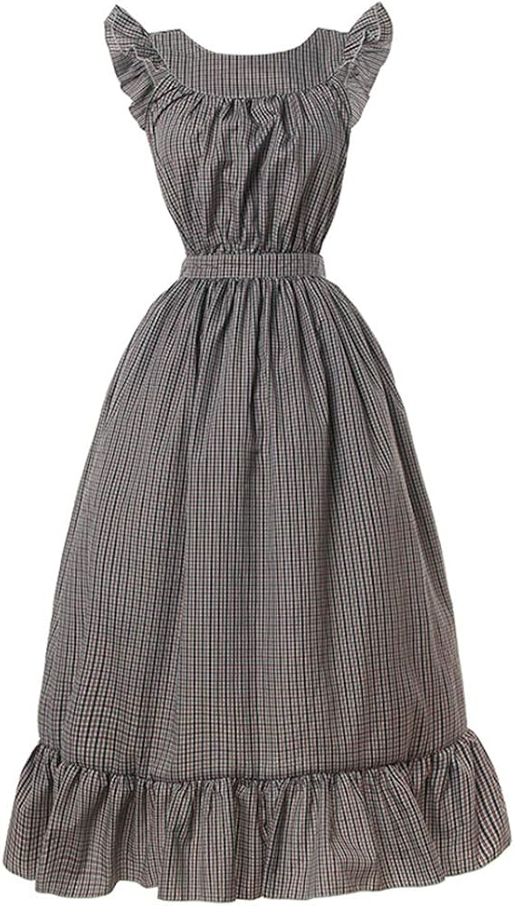 pinafore ruffle dress