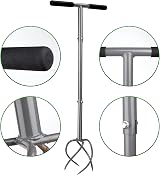 Walensee Twist Tiller Manual Hand Tiller Garden Claw Cultivator with Removable view 4