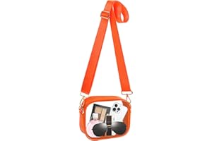 Armiwiin Clear Bag Stadium Approved, Clear Crossbody Bag with Removable and Adjustable Strap for Sports Concert Event
