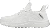 Feethit Women Trainers Casual Sneakers Lightweight Breathable White 5.5 view 3