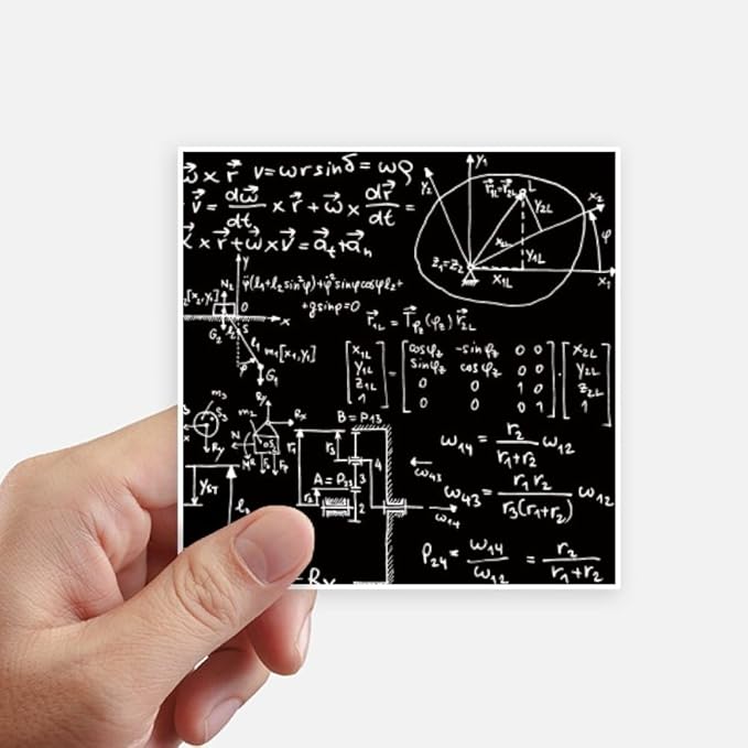 Amazon Diythinker マトリックス 数学 数式 サイエンス 電卓 ステッカー 正方形 防水 ステッカー 壁紙 車 デカール ウォールステッカー オンライン通販