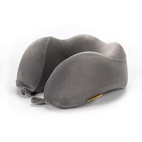 Graues Reisekissen Nackenkissen Travel Blue 212 - aus Einem ergonomischen, bequemen Memory-Schaumstoff - EIN Flauschiges Reis