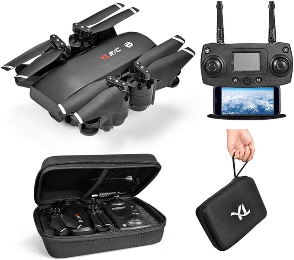 Smlie 5G Drone with 1080 Hd Camera, Wifi Video Real-Time Transmission GPS Smart Positioning Four-Axis Drone Head Intelligent Follow One-Button Return