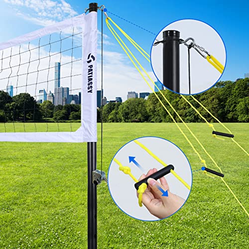Patiassy Portable Professional Outdoor Volleyball Net Set with