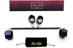 EXREIZST Adjustable Spreader Bar Set with 4 Adjustable Fur Straps Sports Training Fitness Gear Home Gyms