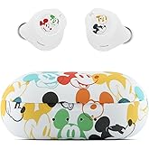 Disney Mickey Mouse Bluetooth Earbuds with Charging Case- Bluetooth Wireless Headset with Built-in Mic and 30 Hours of Playtime- Mickey Mouse Gifts for Women, Men and All Fans of Disney Gifts